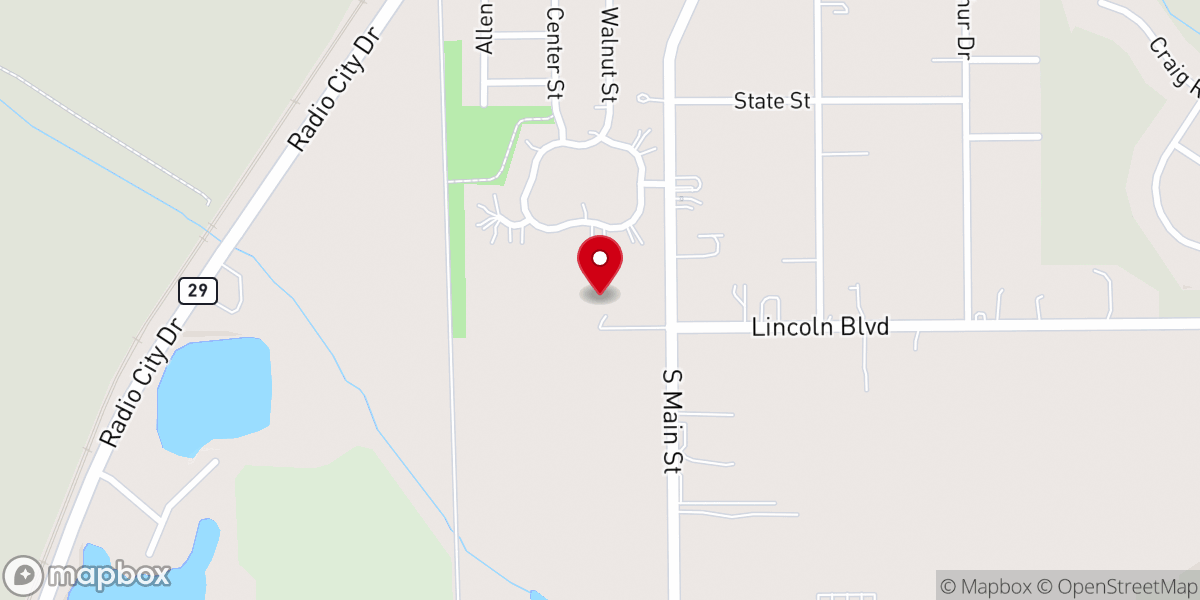 Map showing location of Proven Ground Farm