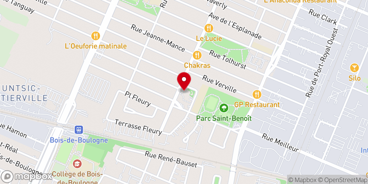 Map showing location of Eglise de Dieu de la Prophetie