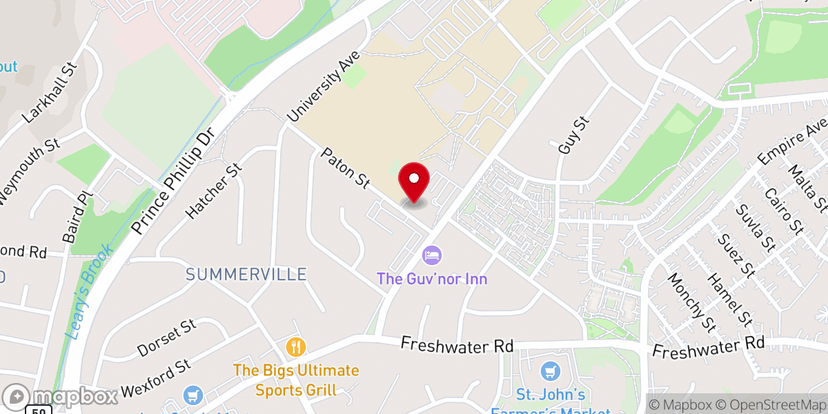 Map showing location of ISLAMIC CENTER OF NEW FOUNDLAND