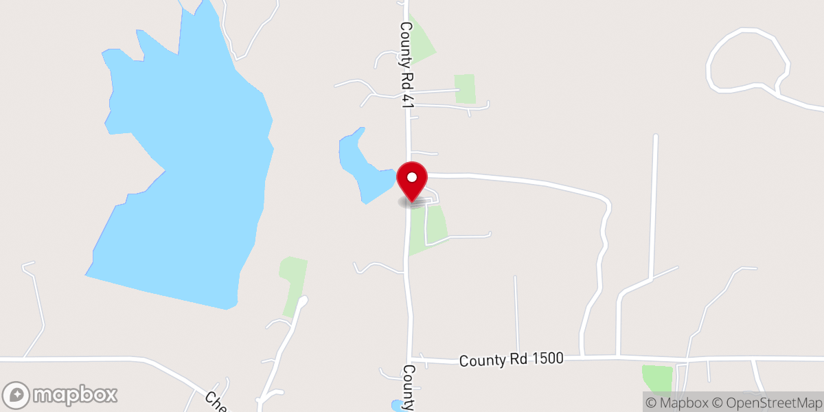 Map showing location of Mount Pleasant Church