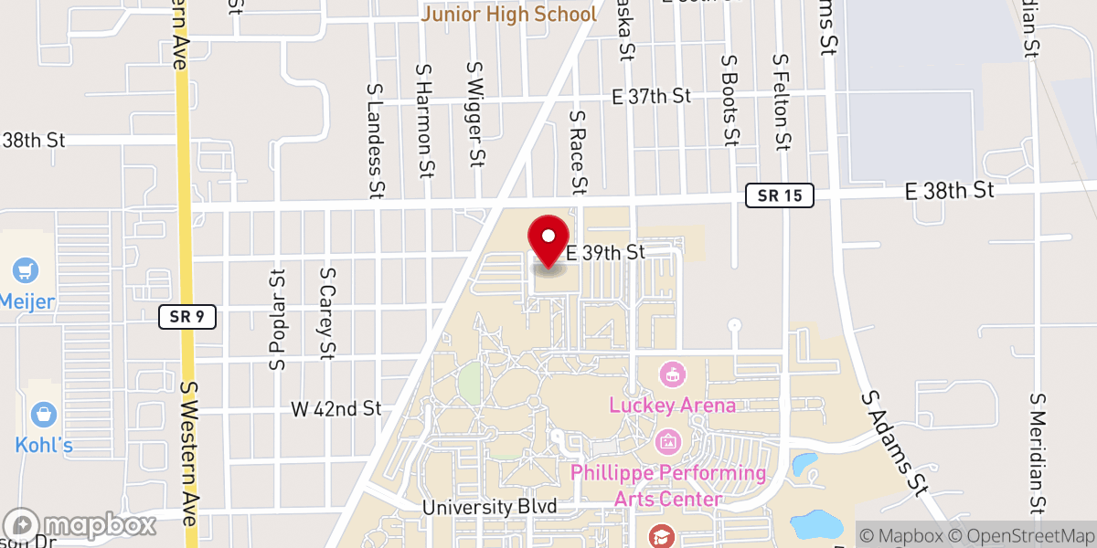 Map showing location of JCB Youth
