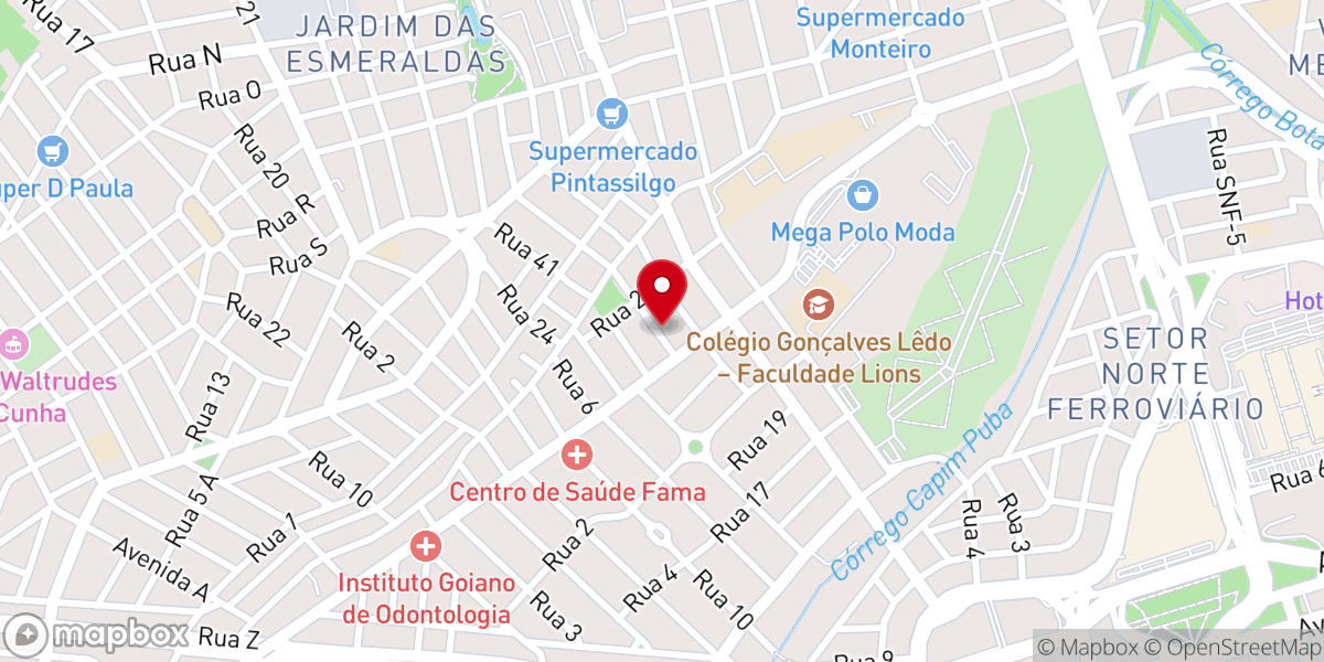 Map showing location of Luz para os Povos - SEDE