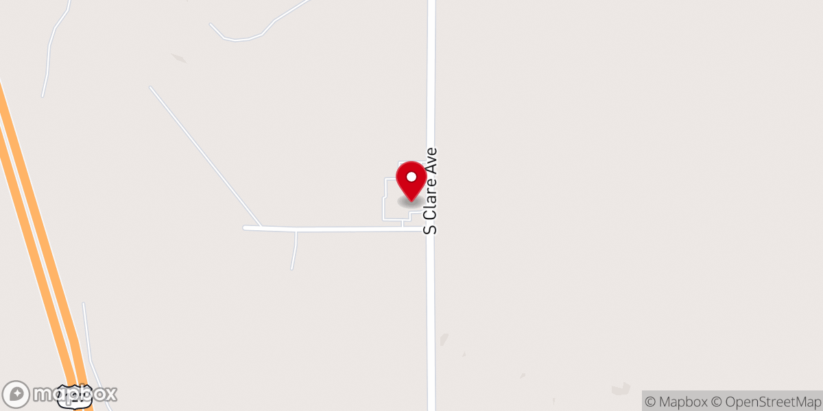 Map showing location of Brown Corners Church