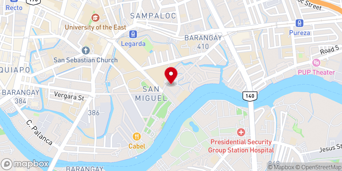 Map showing location of National Shrine of Saint Jude Thaddeus (Archdiocese of Manila)