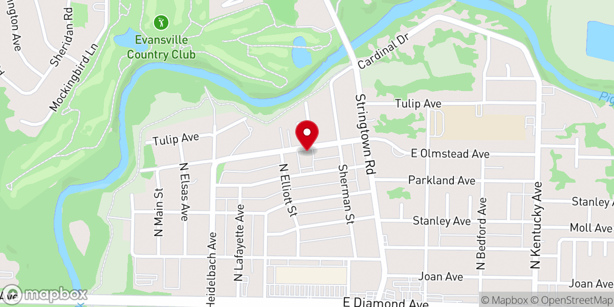 Map showing location of Faith Church of the Nazarene
