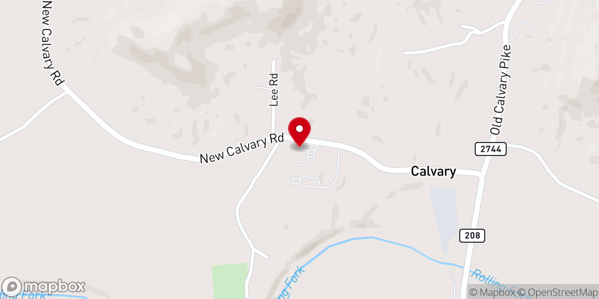 Map showing location of Holy Name of Mary
