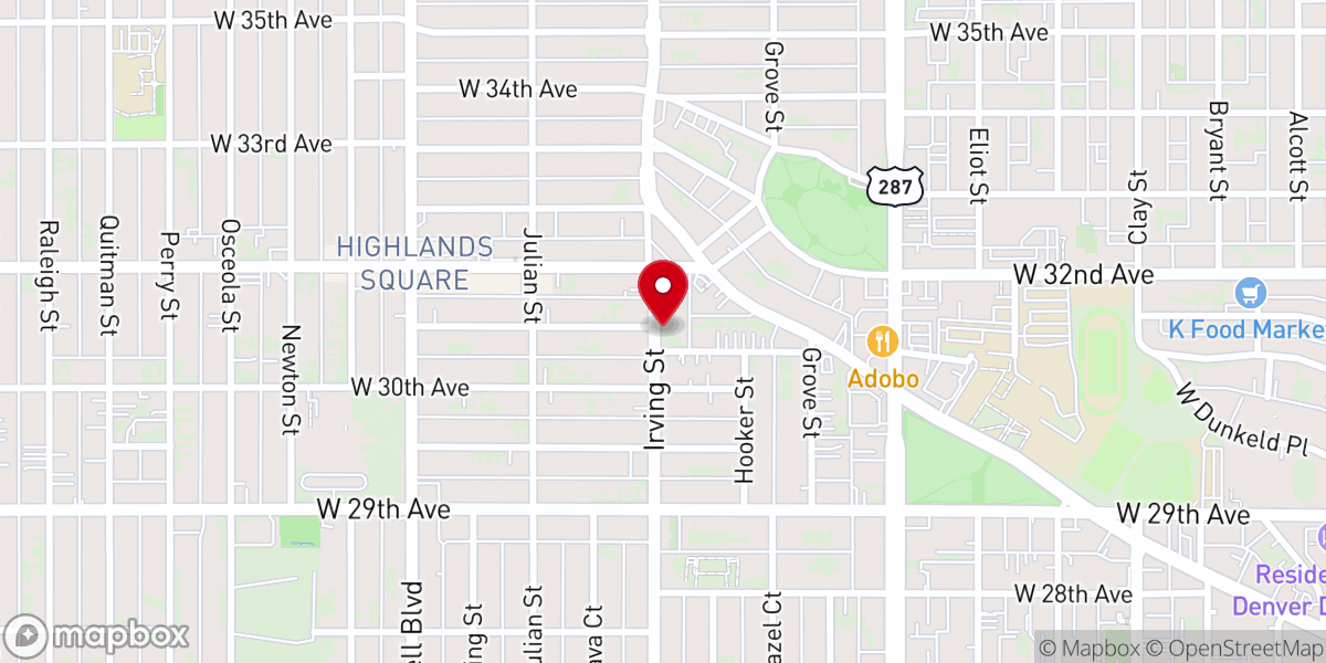 Map showing location of Emmaus Lutheran Church