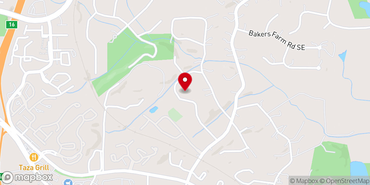 Map showing location of Atonement of Christ Ministries