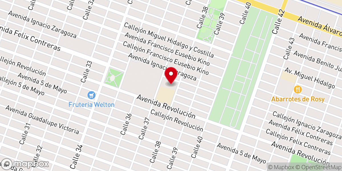 Map showing location of Iglesia Santa Eduviges