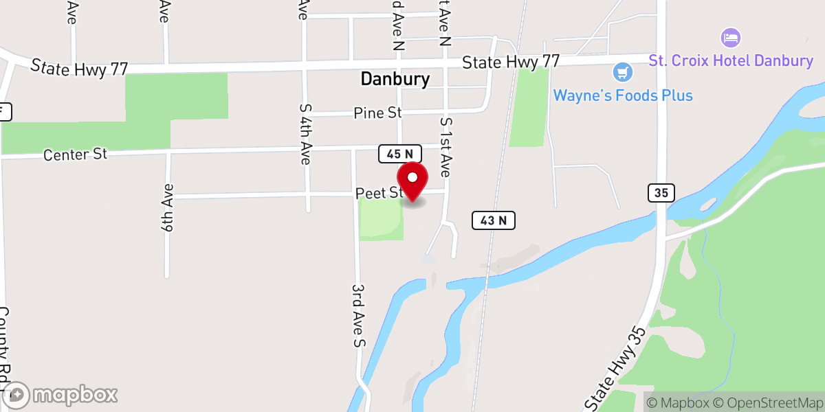 Map showing location of Church of the Nazarene Faith