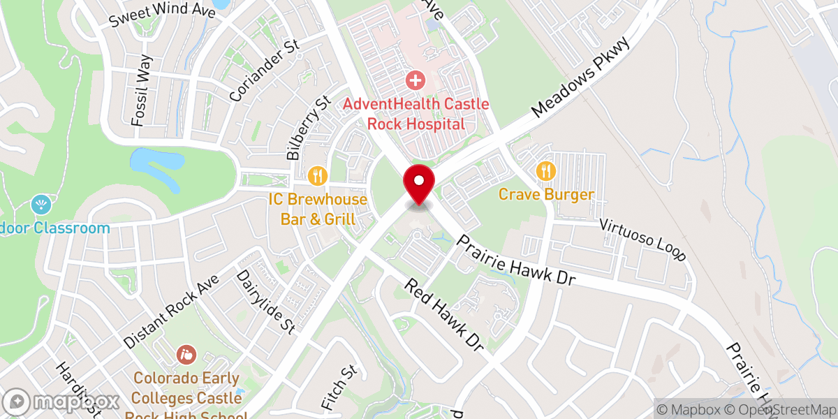 Map showing location of New Hope Presbyterian Church