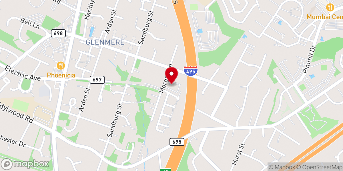 Map showing location of Church In Dunn Loring