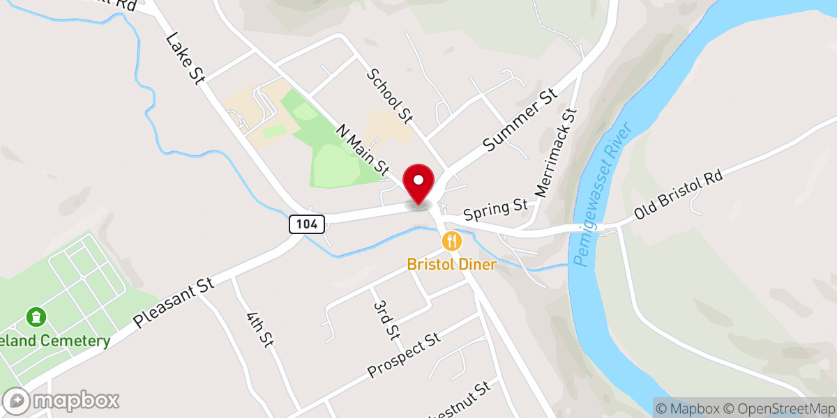 Map showing location of Bristol Peak Community Church