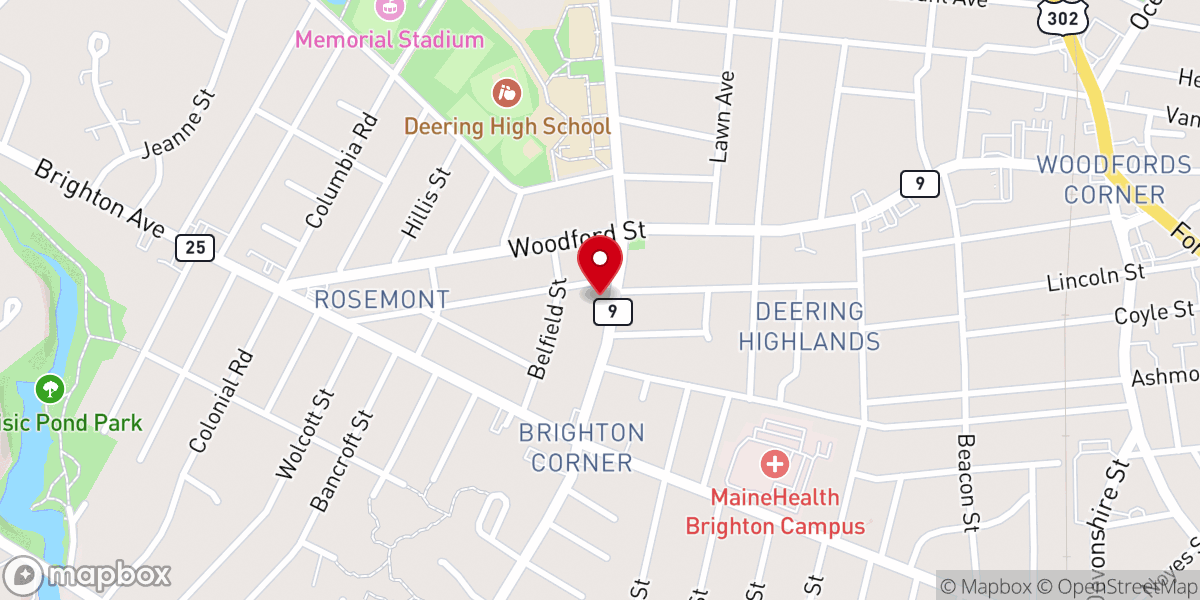 Map showing location of Portland New Church