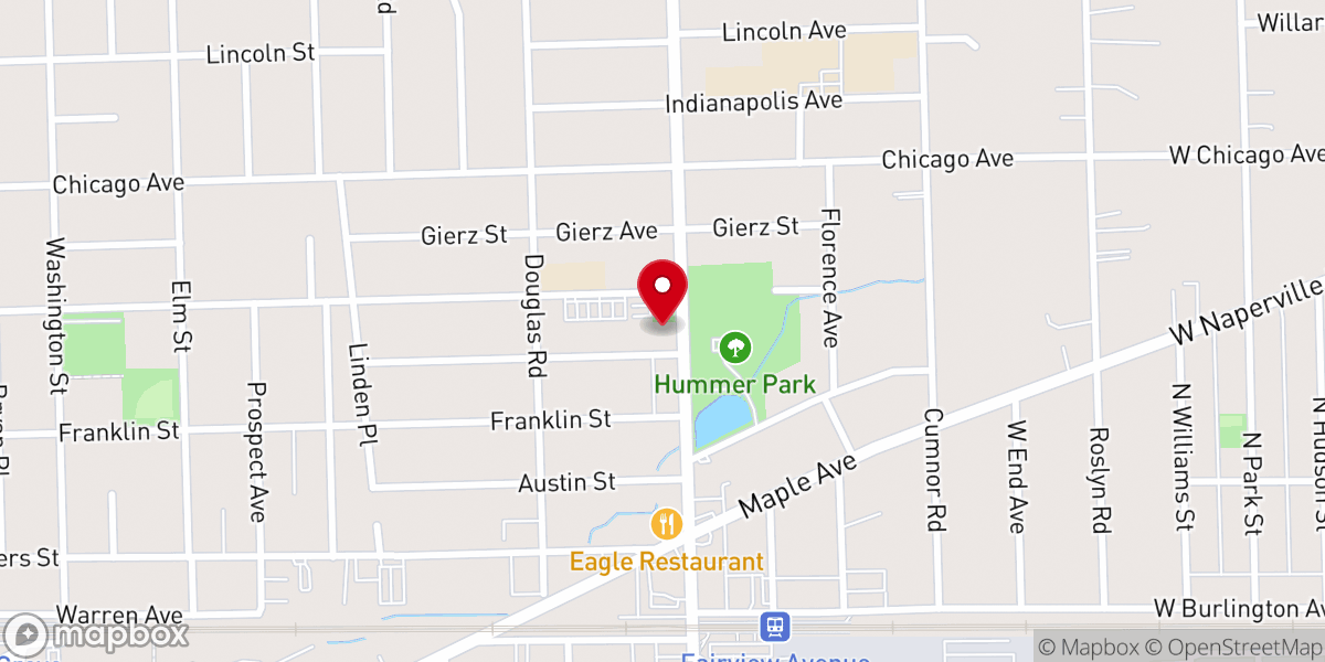 Map showing location of Full Gospel Chinese Church
