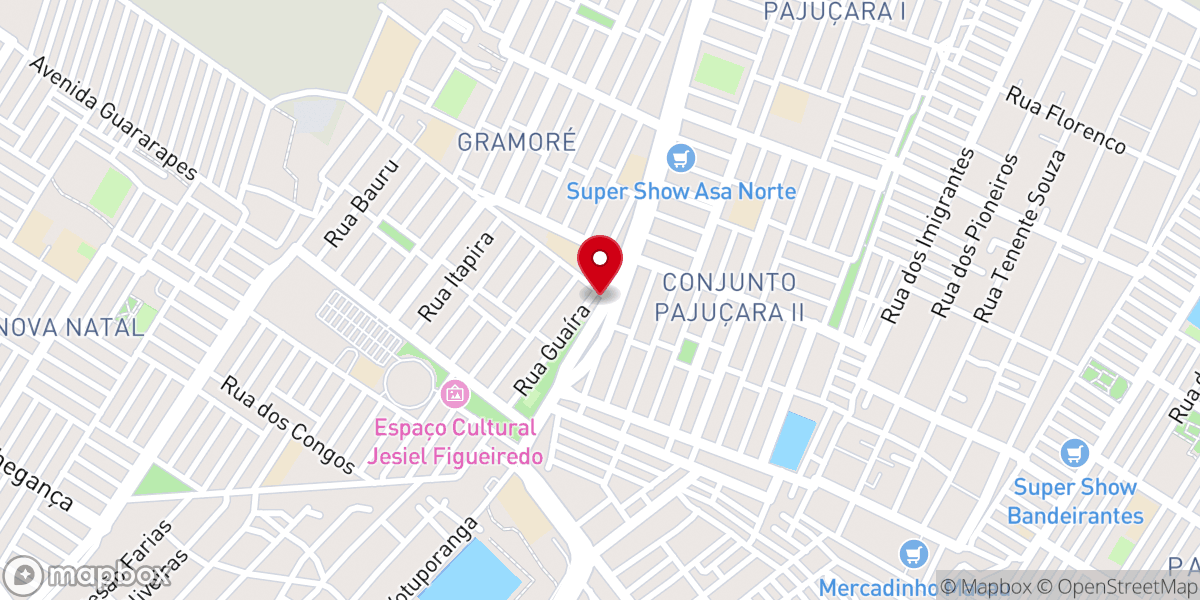 Map showing location of IEADERN - Assembleia de Deus - Cong. Gramoré