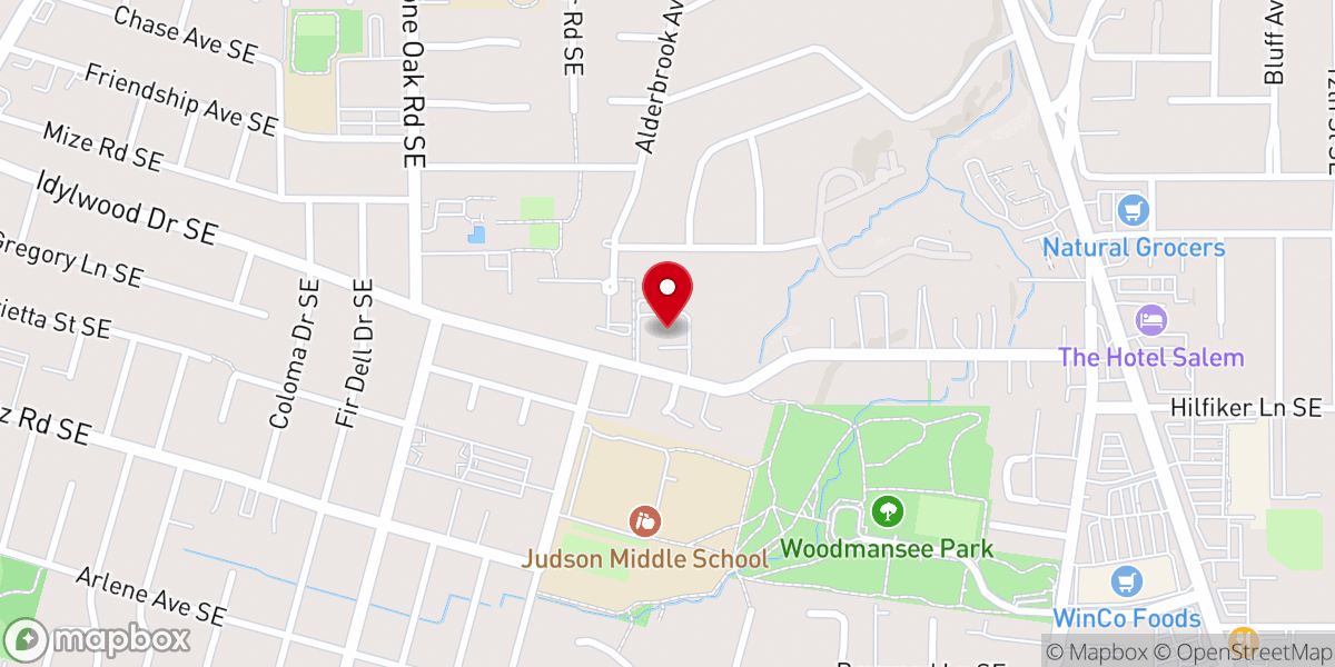 Map showing location of Gateway Foursquare Church