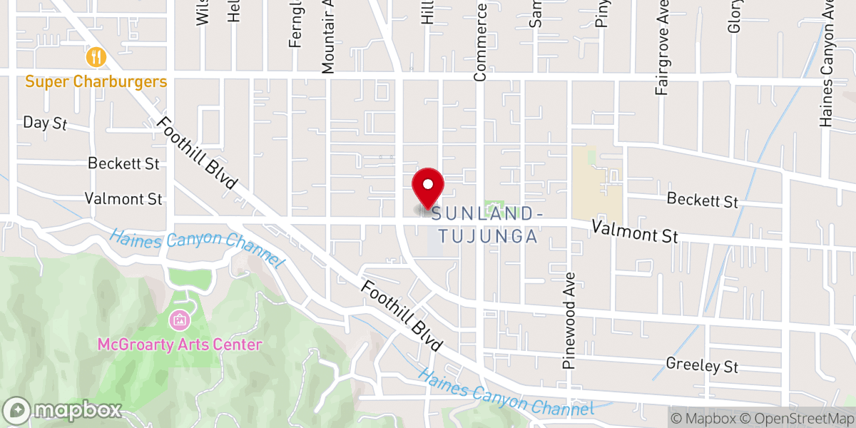 Map showing location of St Matthew Korean Catholic Church
