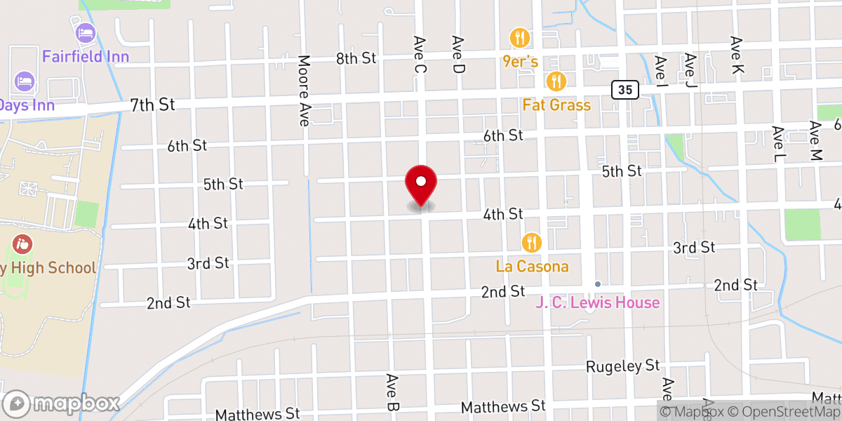 Map showing location of Miracle Outreach & Deliverance Church