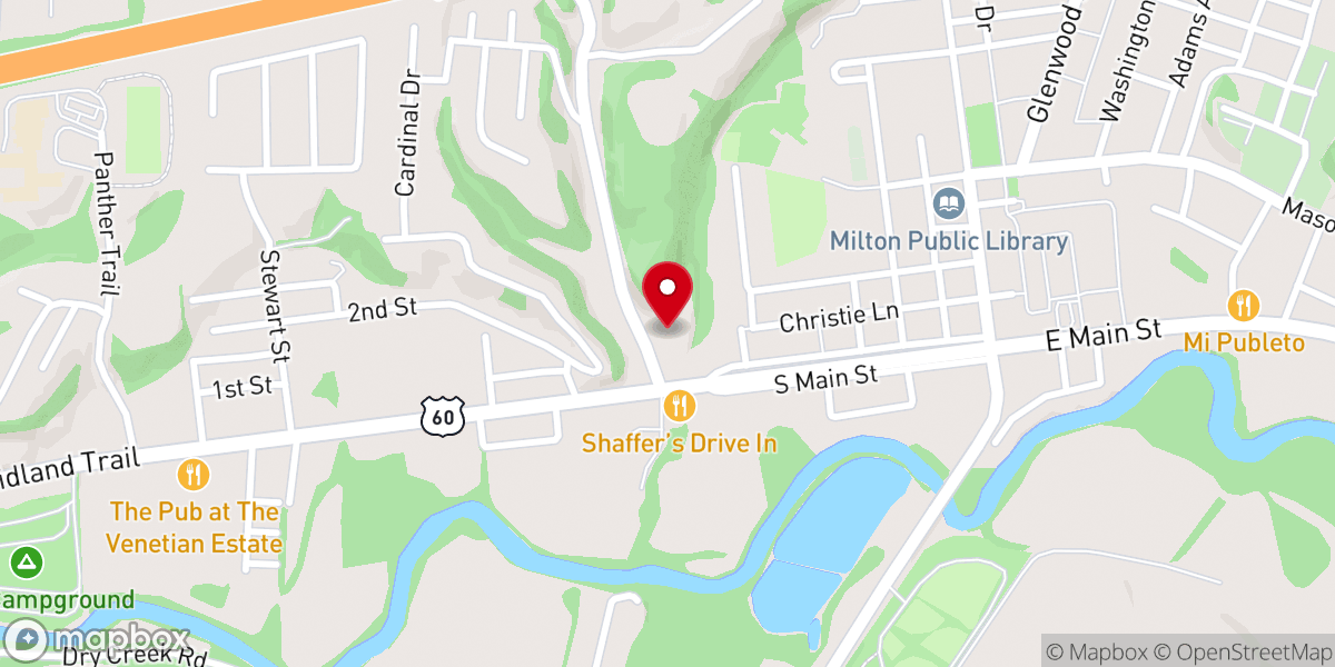Map showing location of Lighthouse Baptist Church