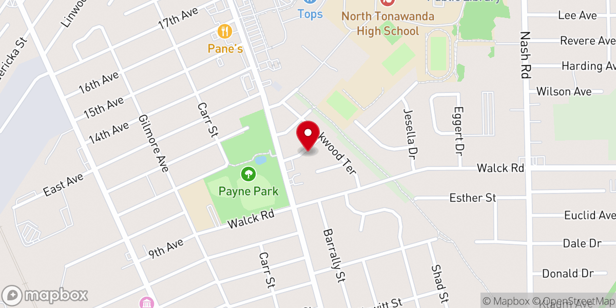 Map showing location of The Wedding Padres