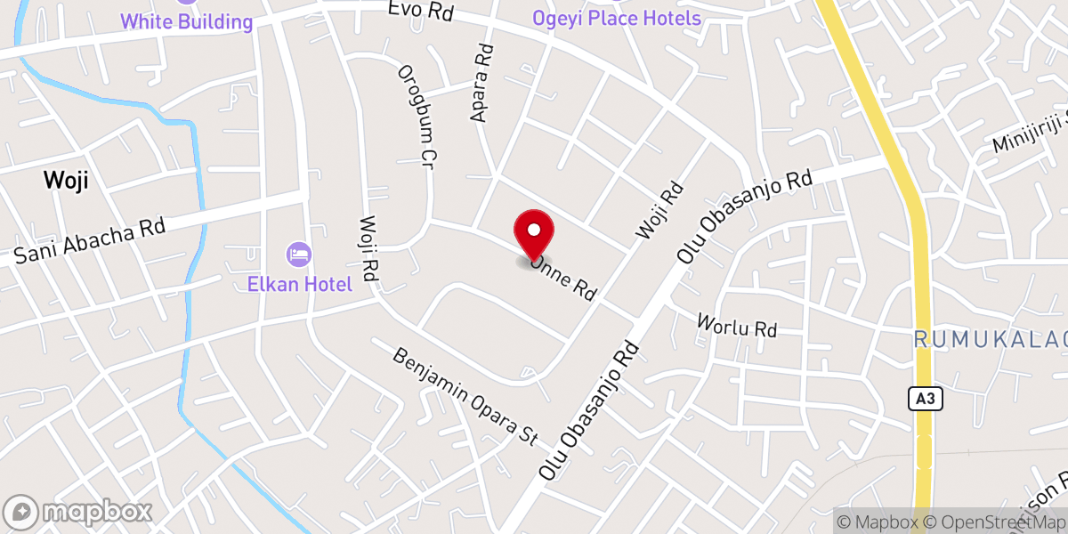 Map showing location of Christ Embassy GRA