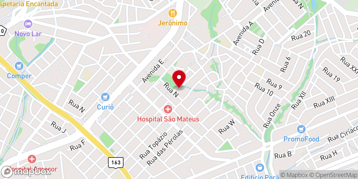 Map showing location of Igreja Santa Edwiges