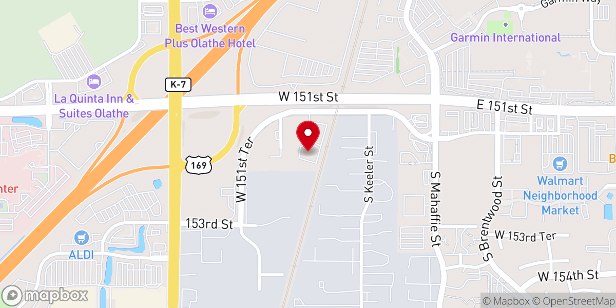 Map showing location of Cross Church Kansas City