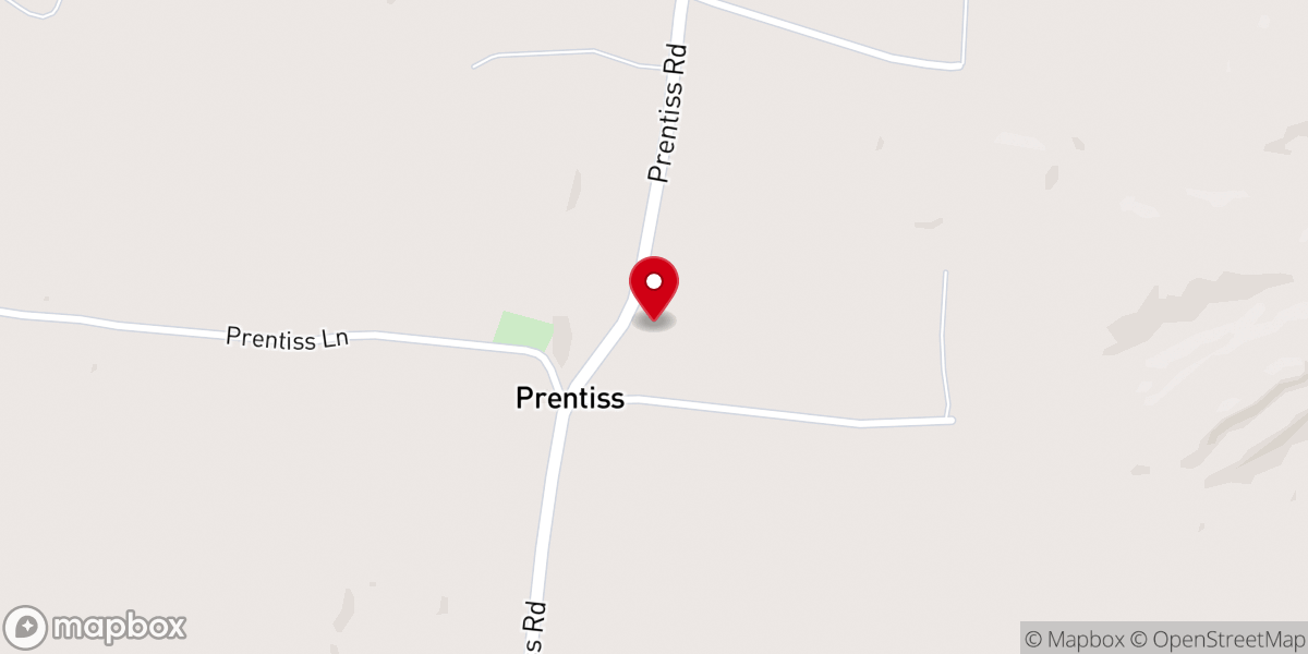Map showing location of Slaty Creek Church