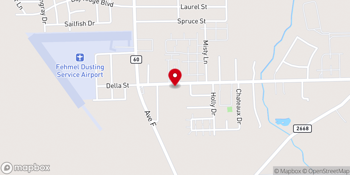 Map showing location of Abundant Life Fellowship Church