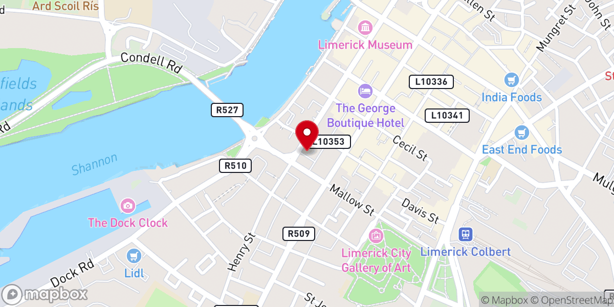 Map showing location of Abundant Life Christian Church