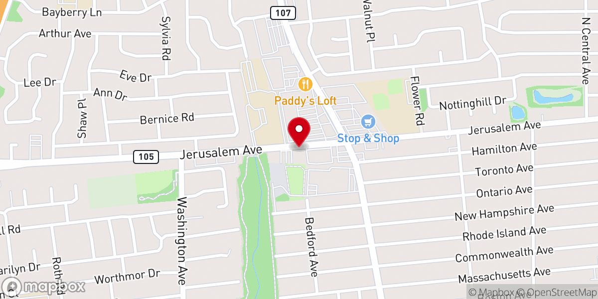 Map showing location of Full Gospel Tabernacle