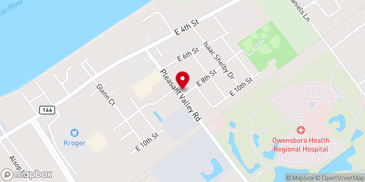 Map showing location of Pleasant Valley Community Church Offices
