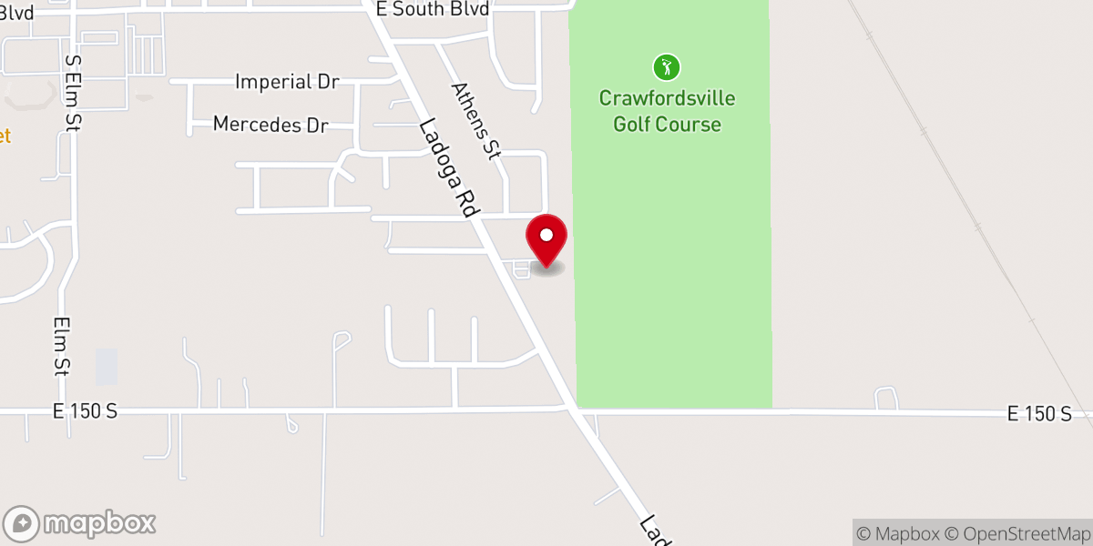 Map showing location of Crosspoint Fellowship