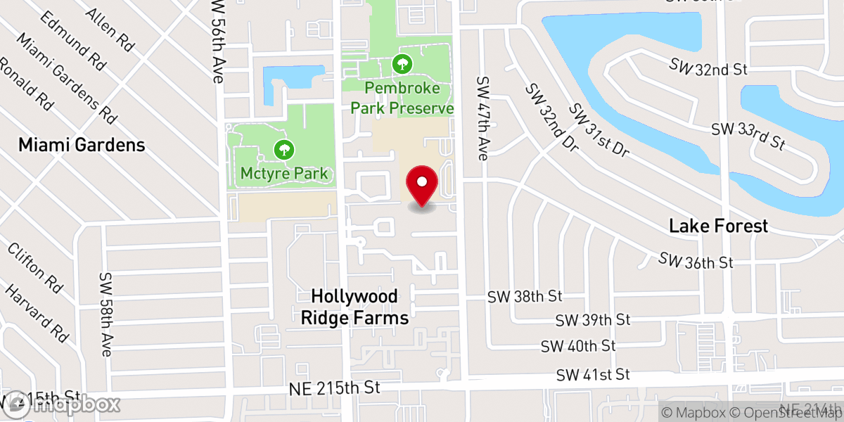 Map showing location of Fountain of Life Faith Center International