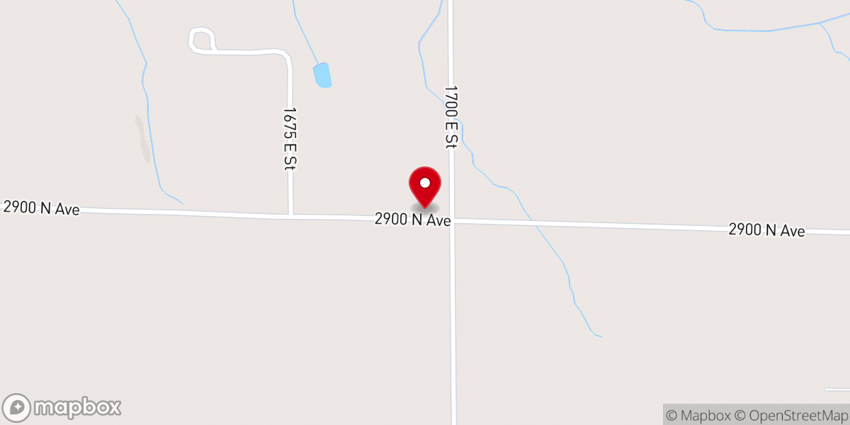 Map showing location of Red Oak United Methodist Church