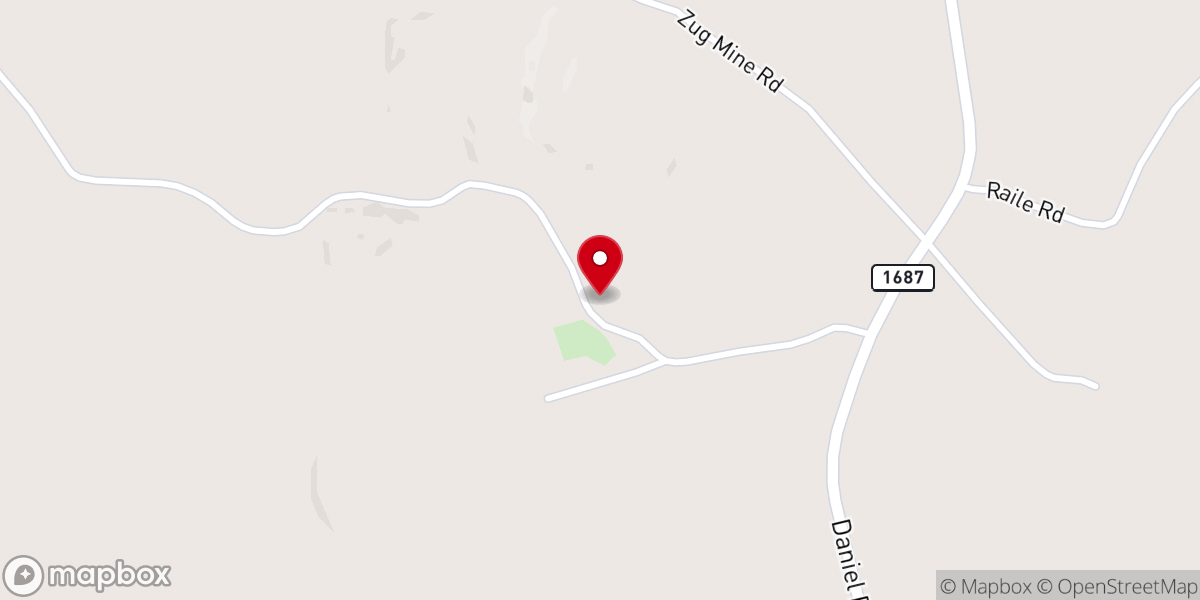 Map showing location of Good Hope Church