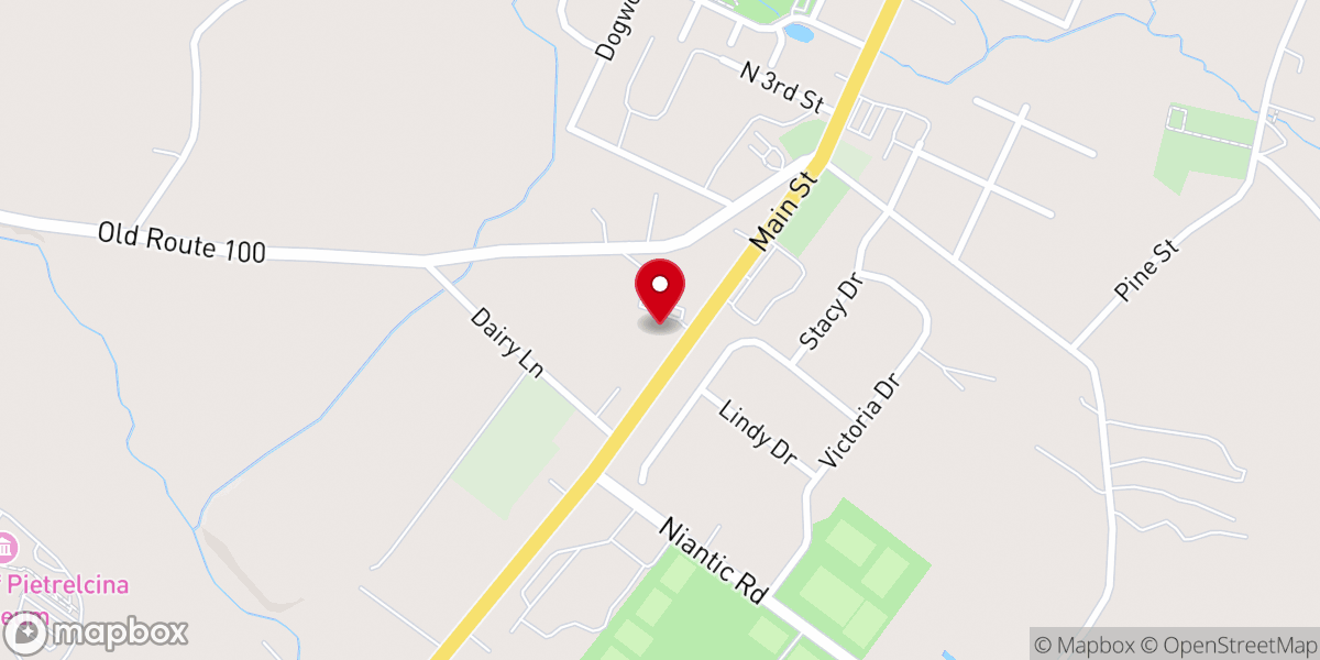 Map showing location of Bally Mennonite Church