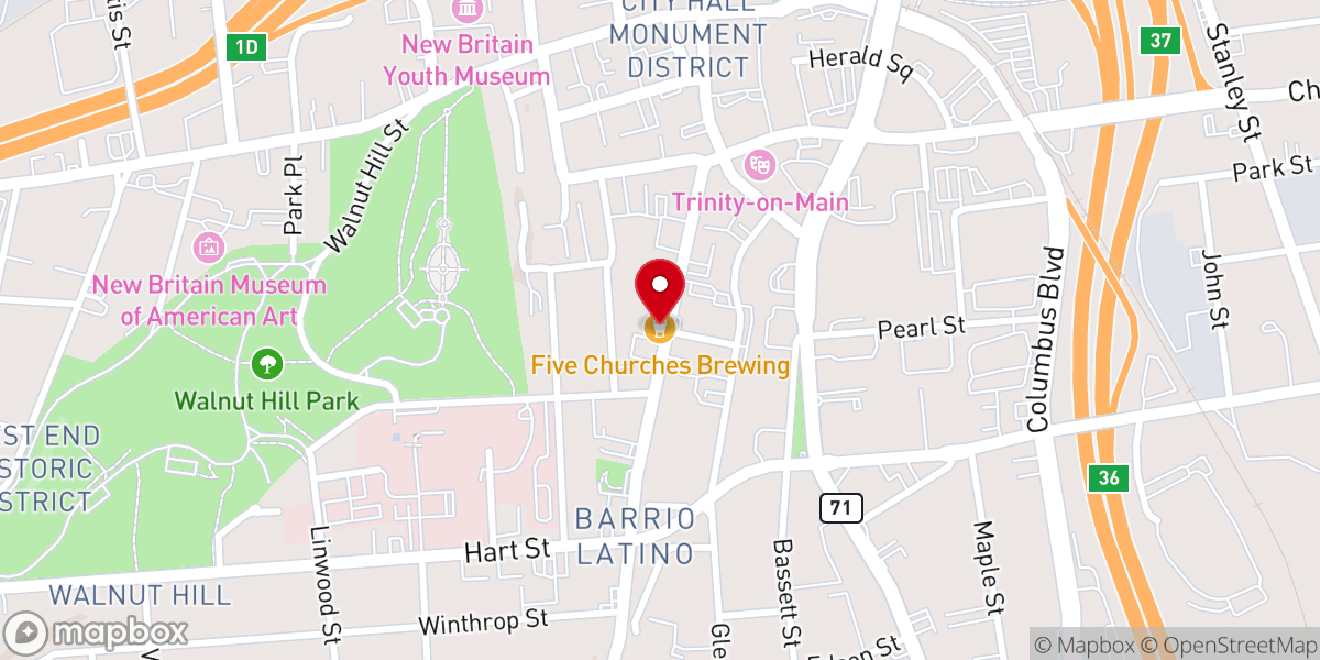 Map showing location of 5CB