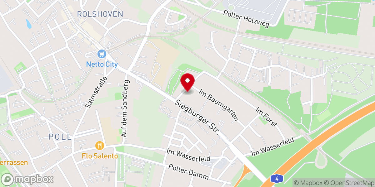 Map showing location of Christliche Gemeinde kölnblick