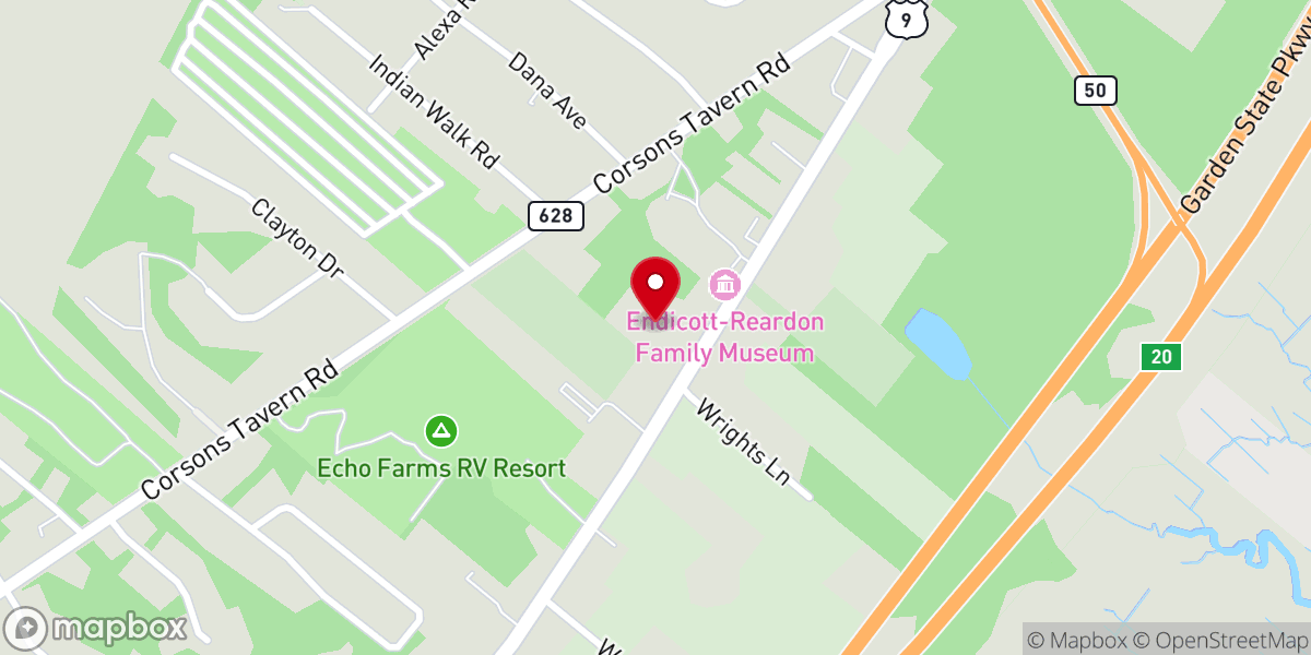 Map showing location of Christ Fellowship Church