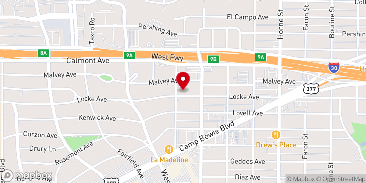 Map showing location of Ridgelea United Methodist Church