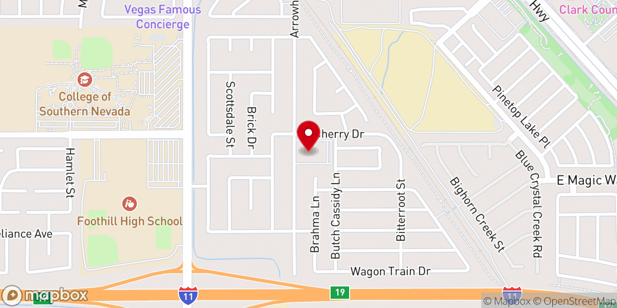 Map showing location of Eldorado Stake Center