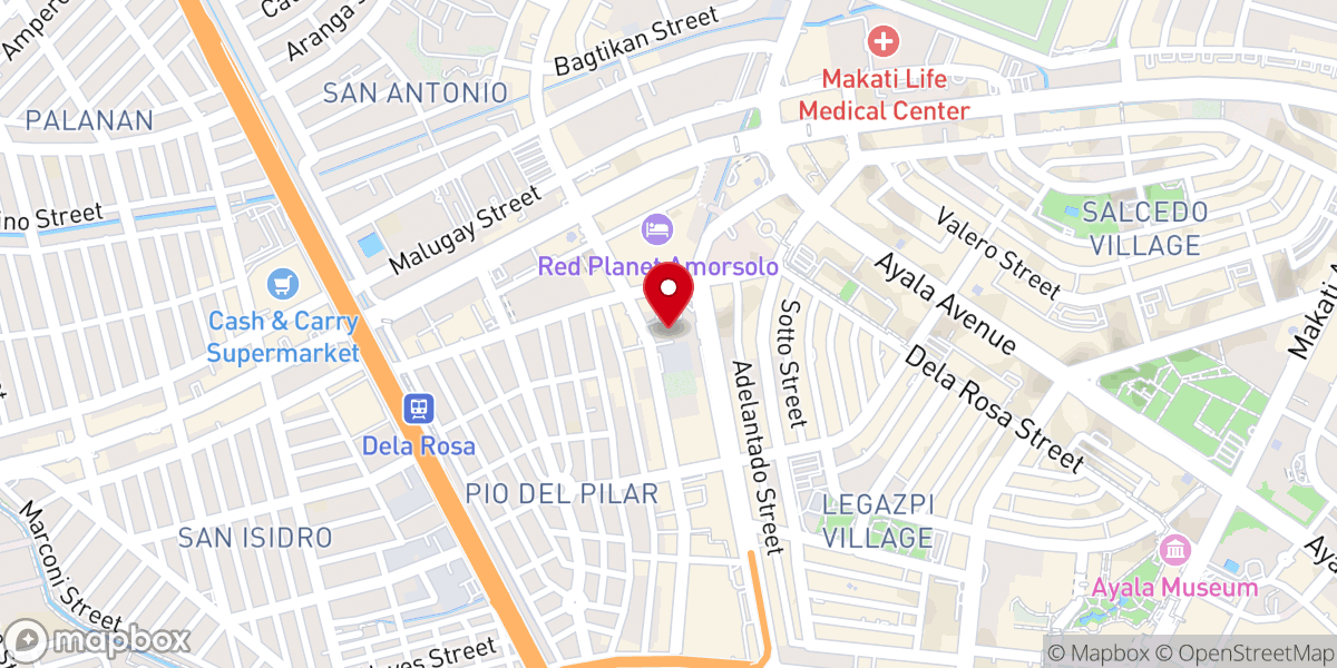Map showing location of Journey Church Makati