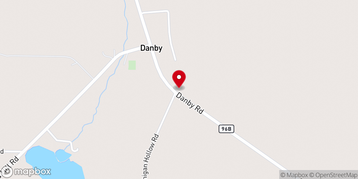 Map showing location of Danby Federated Church