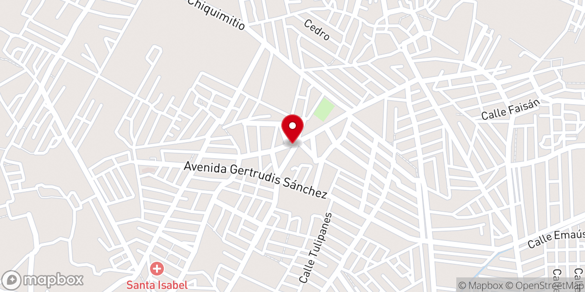 Map showing location of Parroquia de Nuestra Señora del Rosario de Fátima