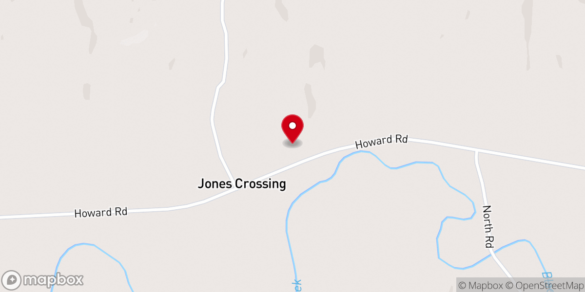 Map showing location of East Jones Chapel