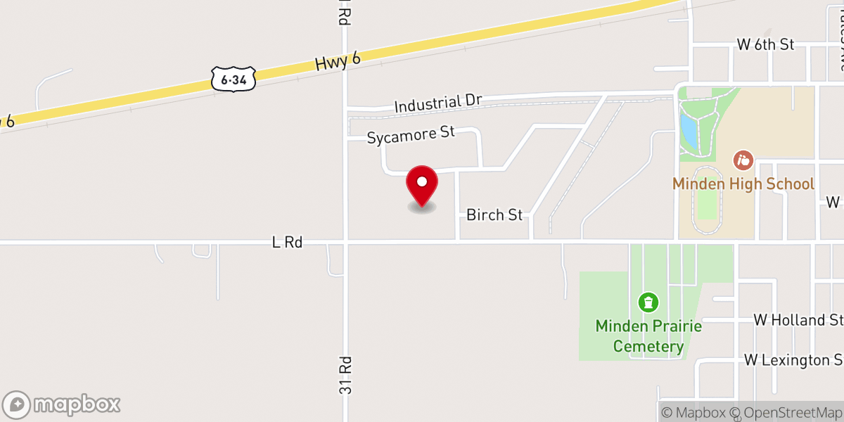 Map showing location of Evangelical Free Church