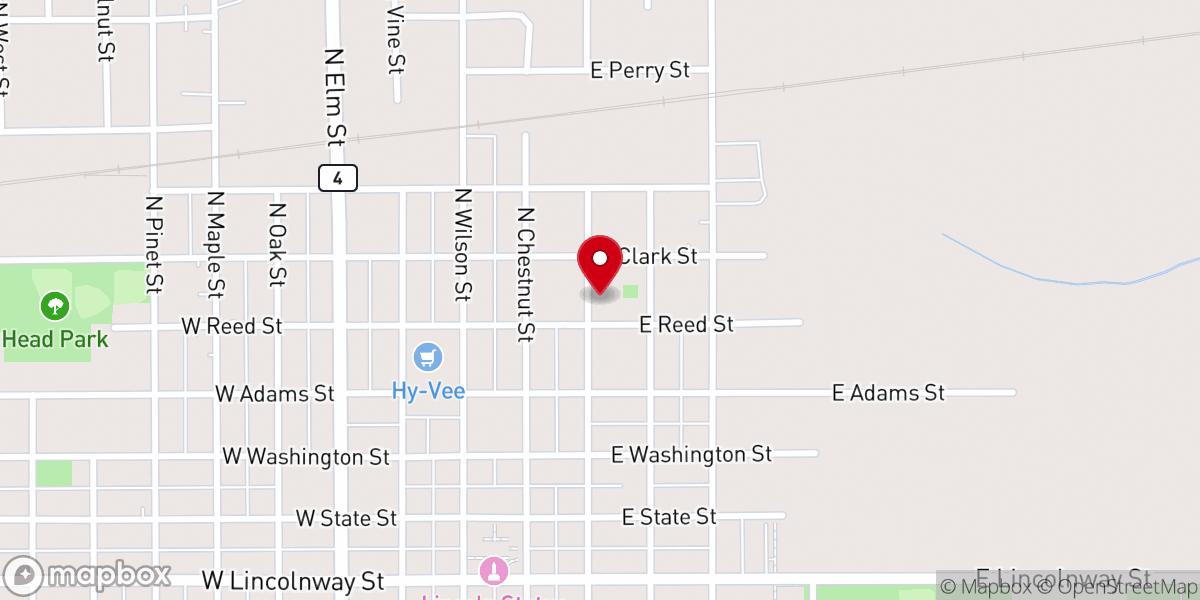 Map showing location of Saint Joseph's Catholic Church