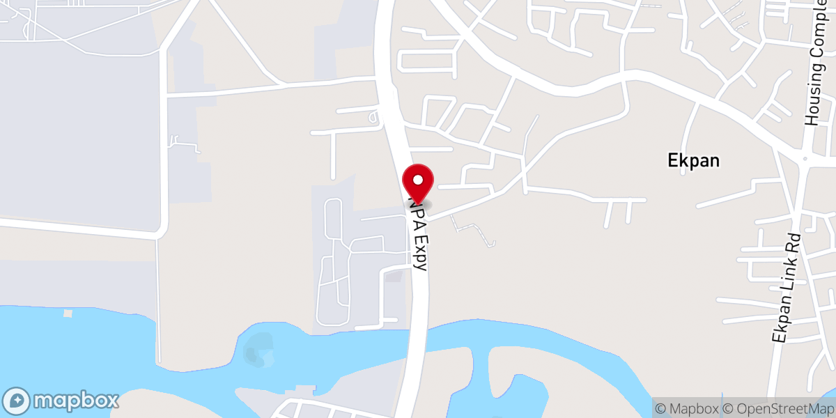 Map showing location of RCCG Mega Parish